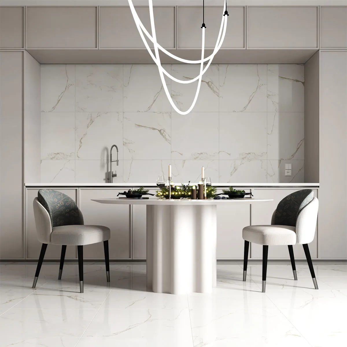 Klinker Tenfors Carrara Gold Marmor Blank 60x60