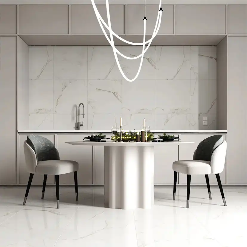 Klinker Tenfors Carrara Gold Marmor Blank 60x60