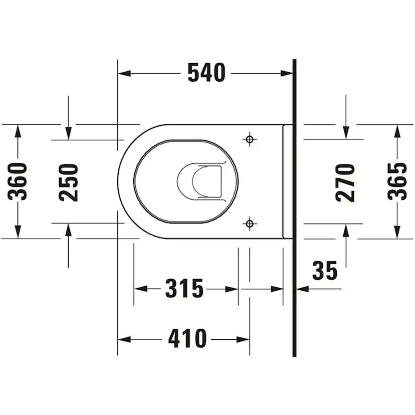 Vägghängd Toalettstol Duravit Starck 3 222509