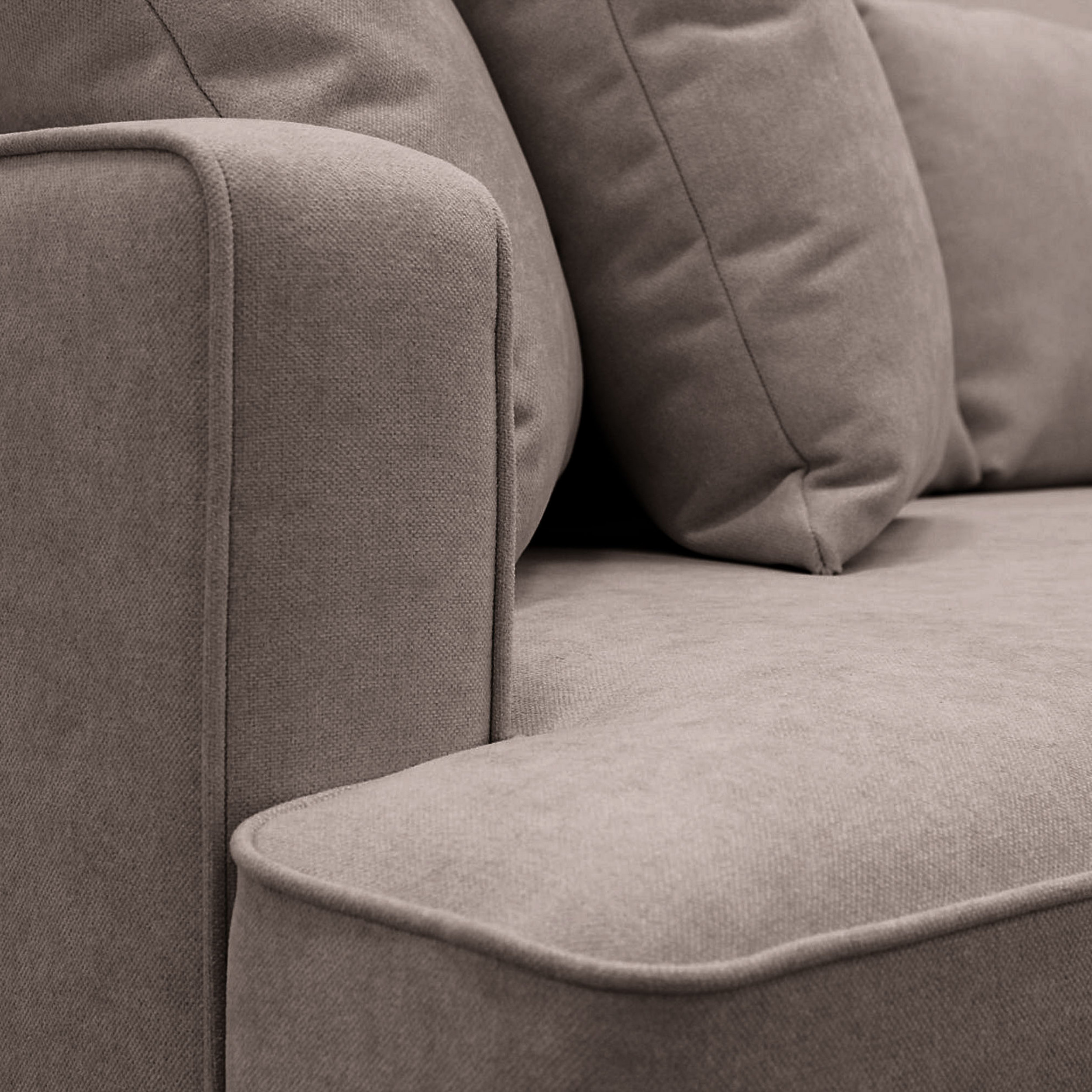 Soffa Scandinavian Choice Rossita 4-sits L-Formad Djup Schäslongsoffa