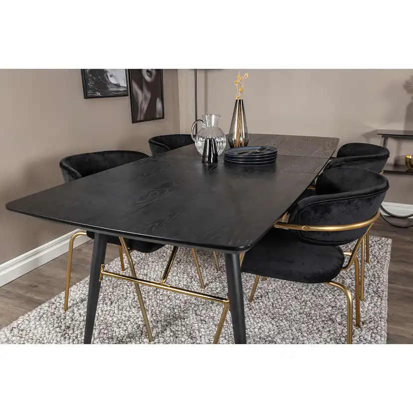 Matgrupp Venture Home Gold med 4 Arrow stolar