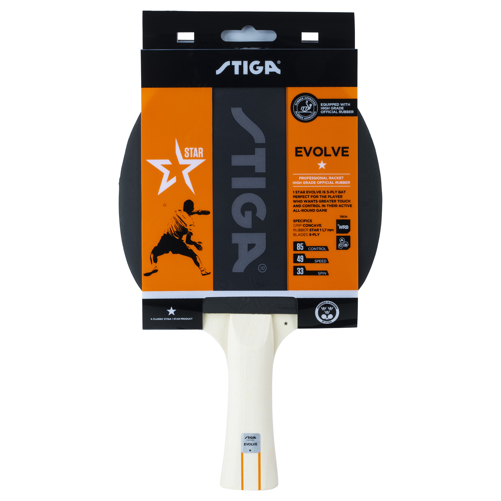 Pingisracket STIGA Sports 1-Star Evolve