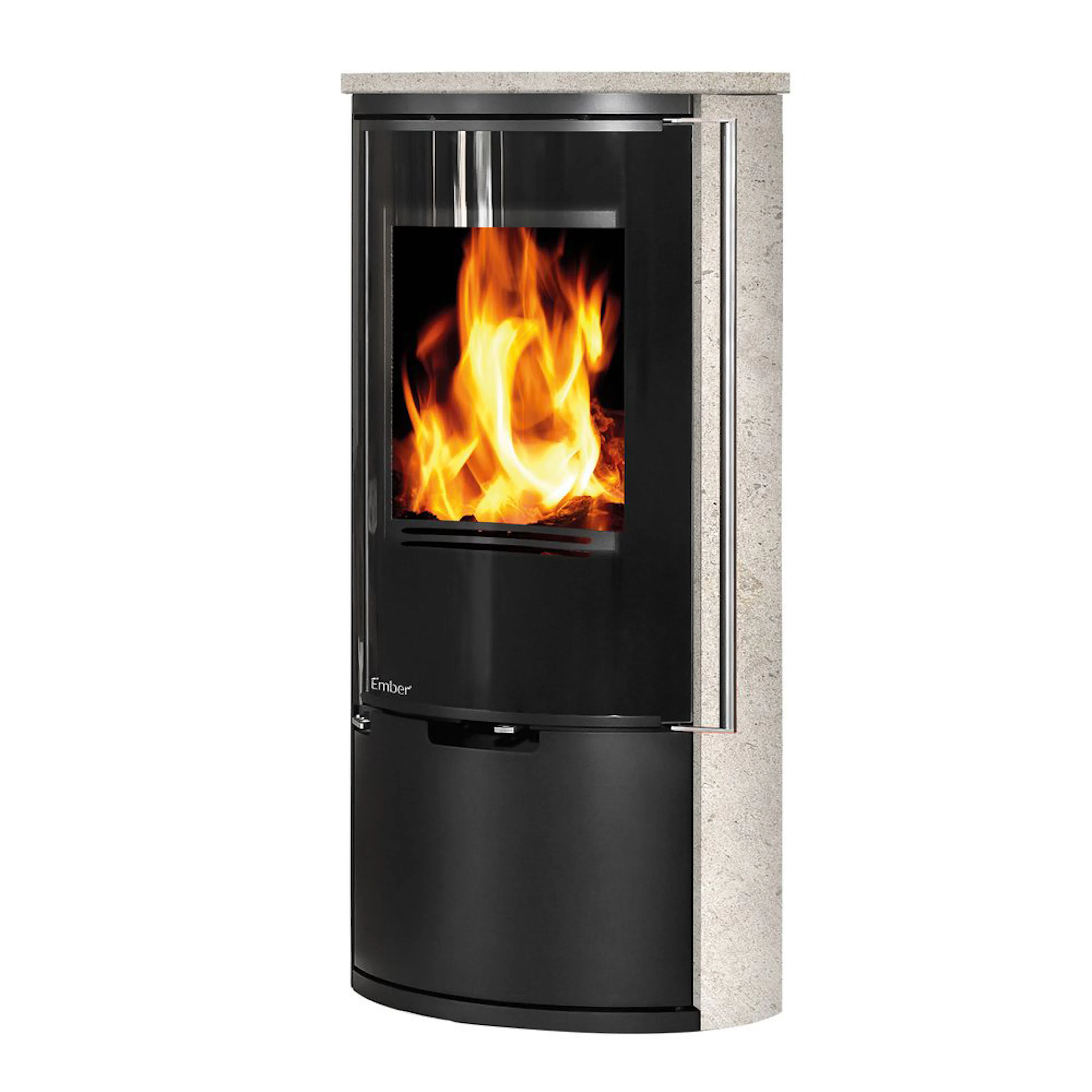 Braskamin Ember E14 VGxKalksten