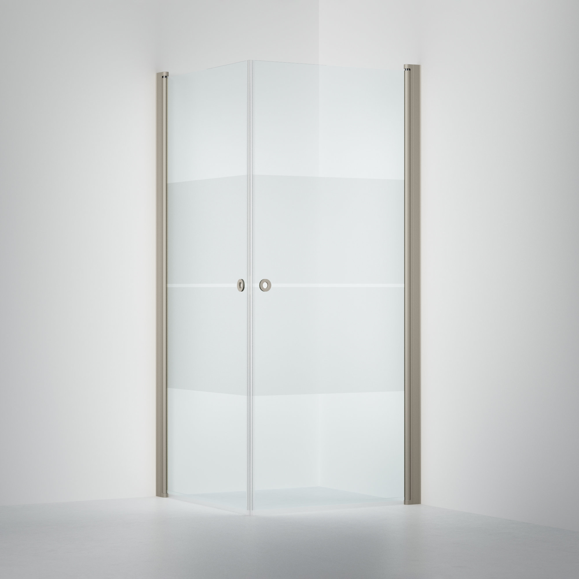 Duschvägg Linc Angel 900x900 mm, Strimma, Stone