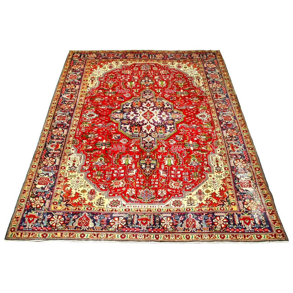 Persisk Matta Arkiio Tabriz Vintage Original 238x349