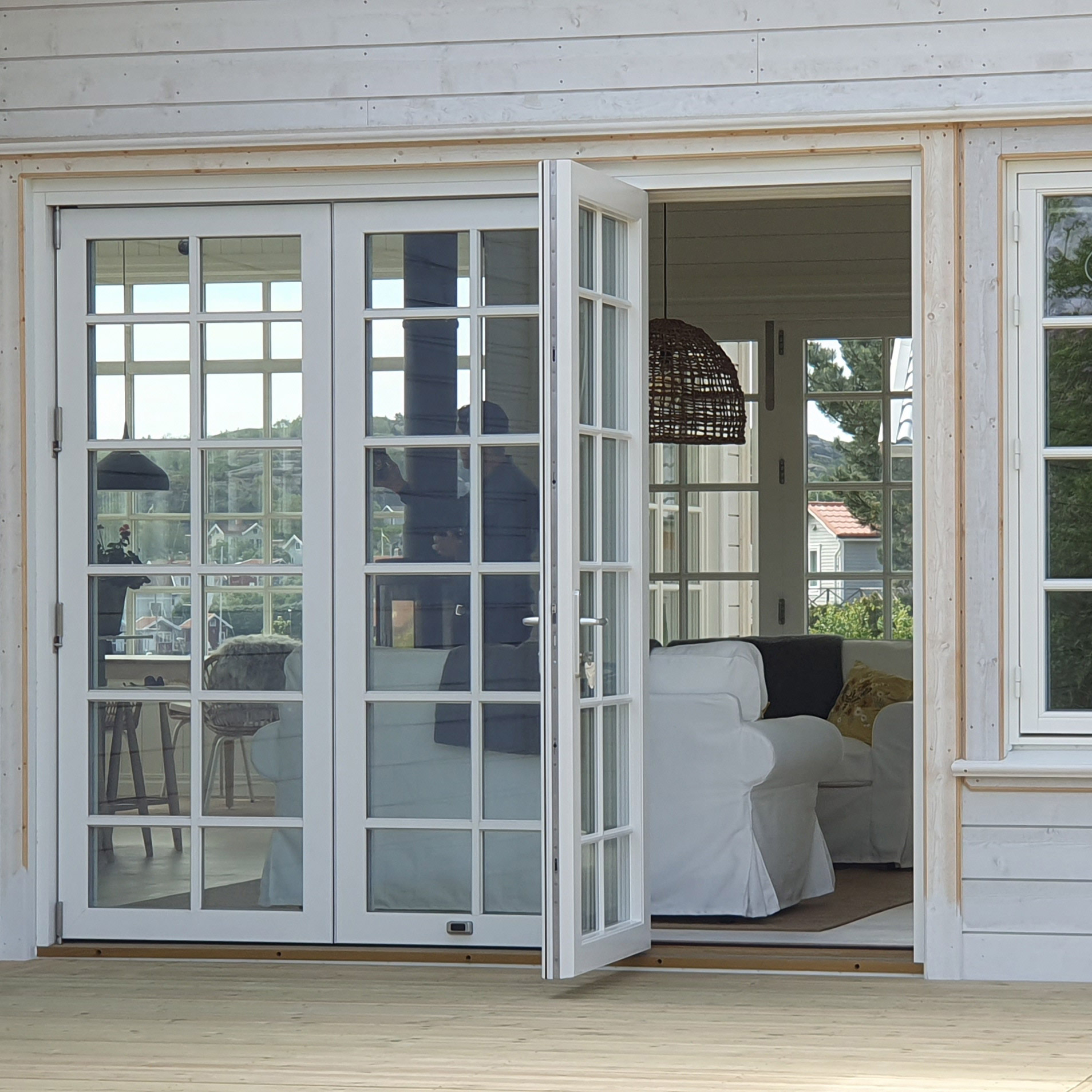 Vikdörr Vilenta Åre Trä/Aluminium 3-Delat