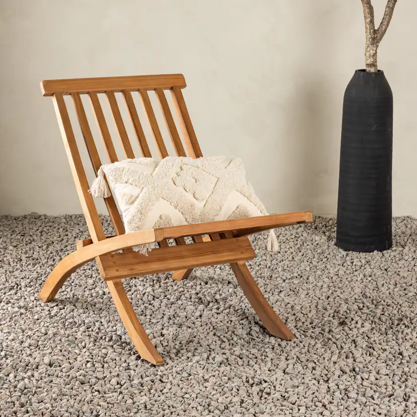 Fåtölj Venture Home Kenya Teak Fällbar