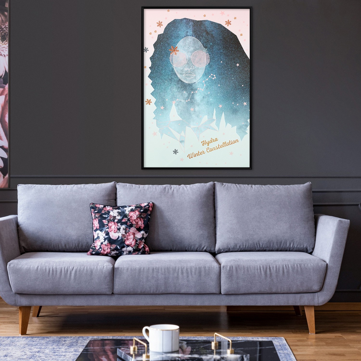 Poster Artgeist Affisch Hydra Winter Constellation