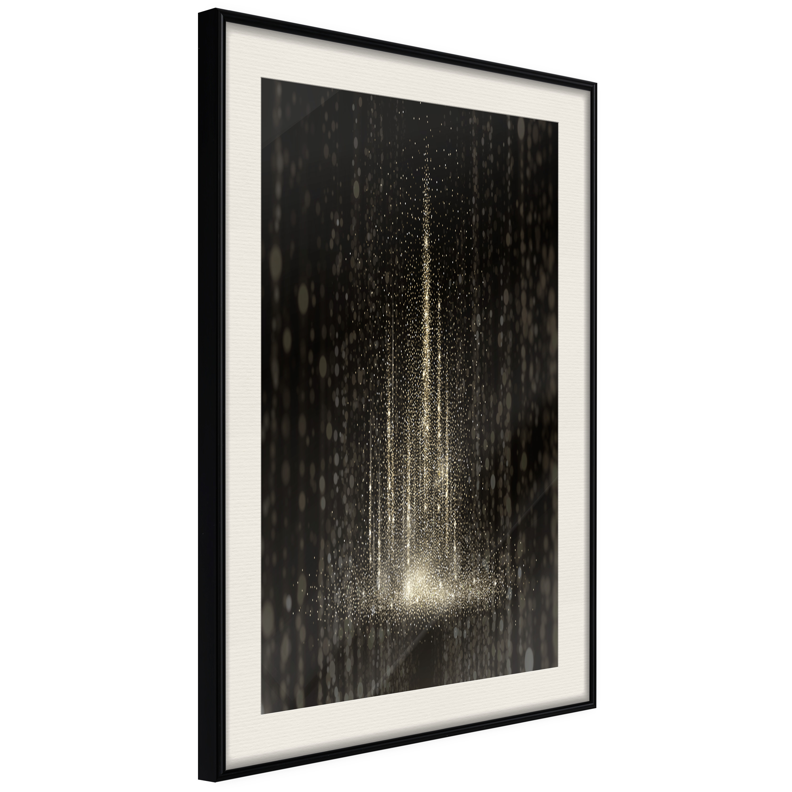 Affisch - Snowstorm [Poster] 40x60 Svart ram med passepartout, 40x60 cm