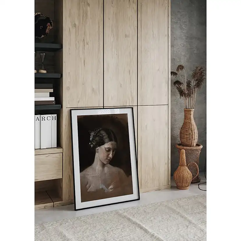 Poster Gallerix Portrait Of A Woman By Jean-Baptiste-Antoine-Emile Béranger