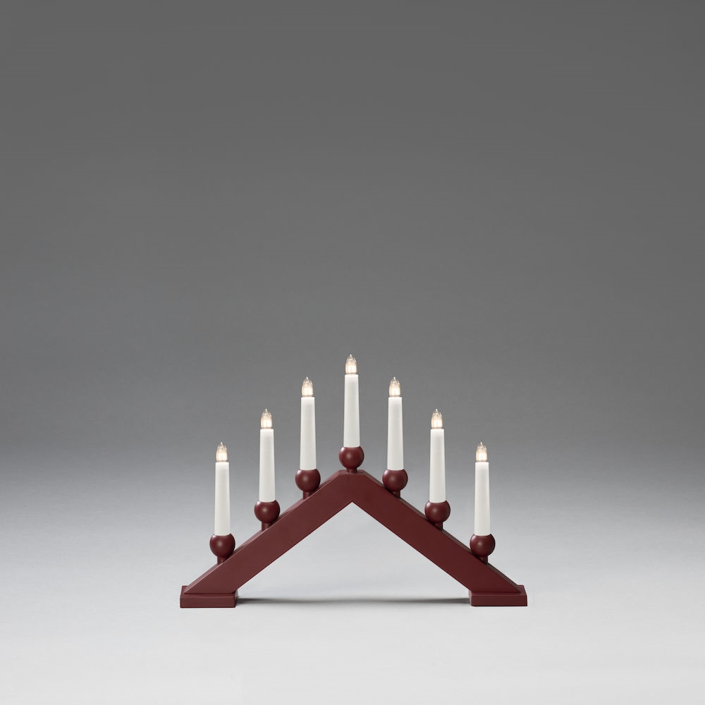 Adventsljusstake Gnosjö Konstsmide 7 Ljus Trä