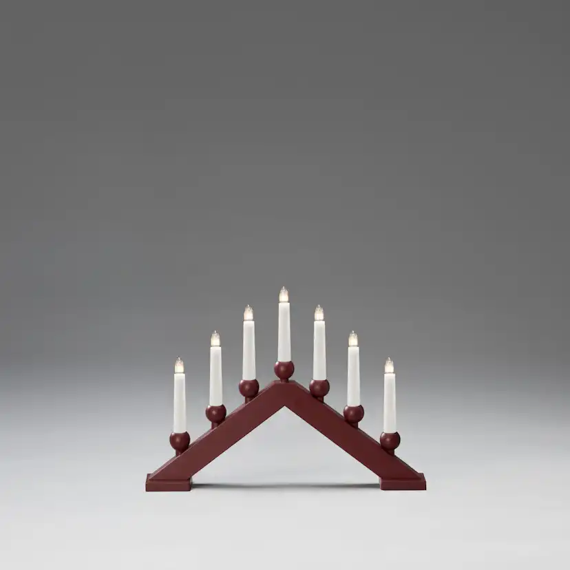 Adventsljusstake Gnosjö Konstsmide 7 Ljus Trä