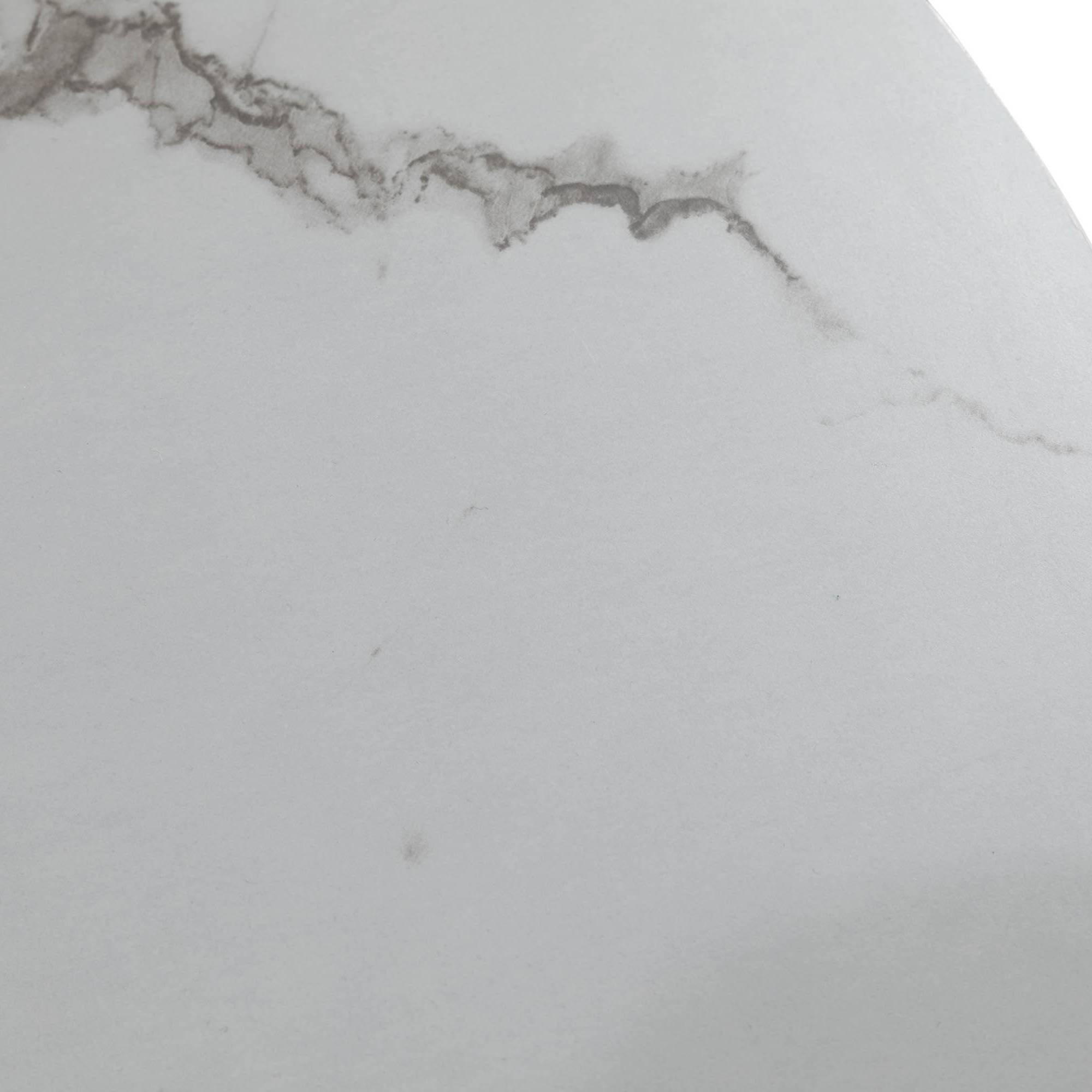 Matgrupp Basic Home Caitly Runt Matbord 100 cm Vit Bas med 4 Nibe Matstol