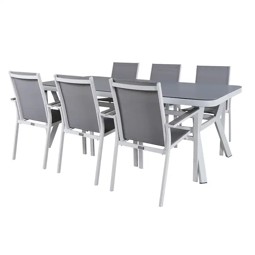 Matgrupp Venture Home Virya 160x90 med 6 Parma Matstolar