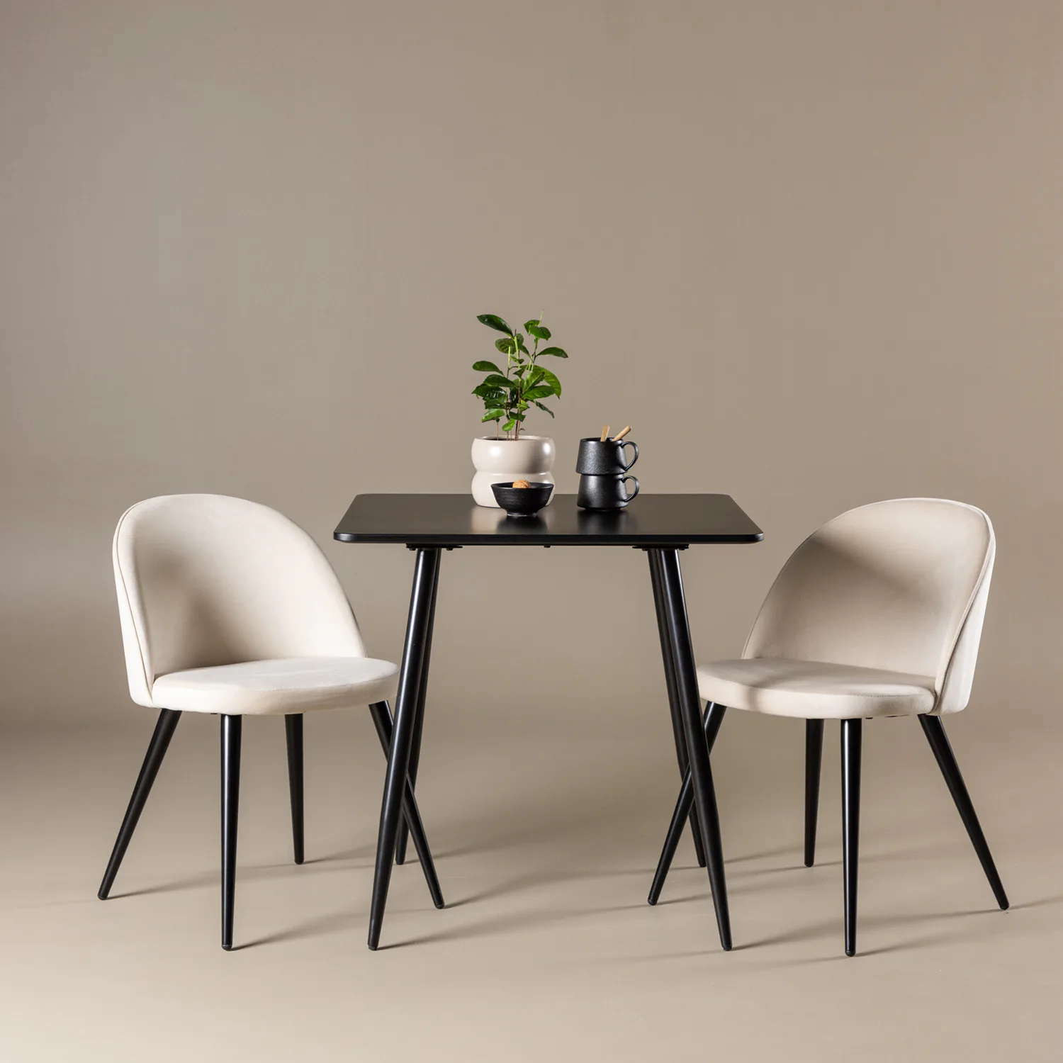 Svart/Beige