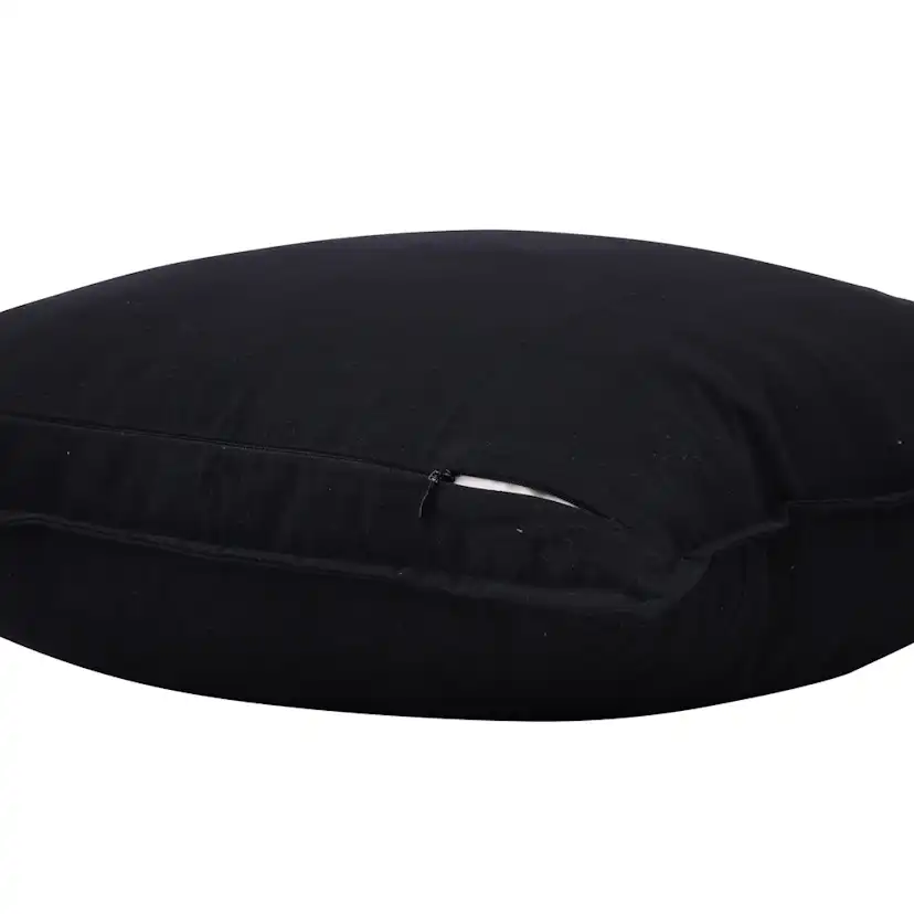 Ronja Cushion Cover Washed Cotton - Black Svart