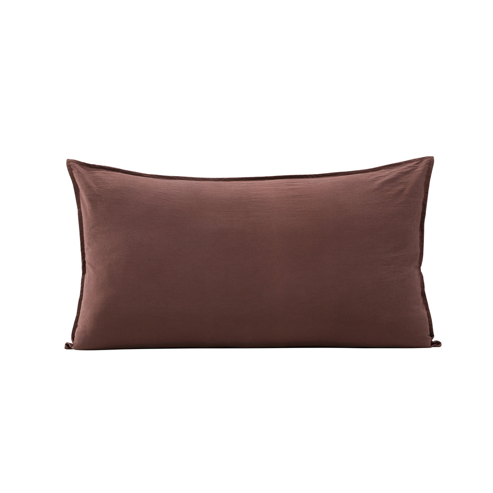 Ronja Cushion Cover Washed Cotton - Brown / Brun