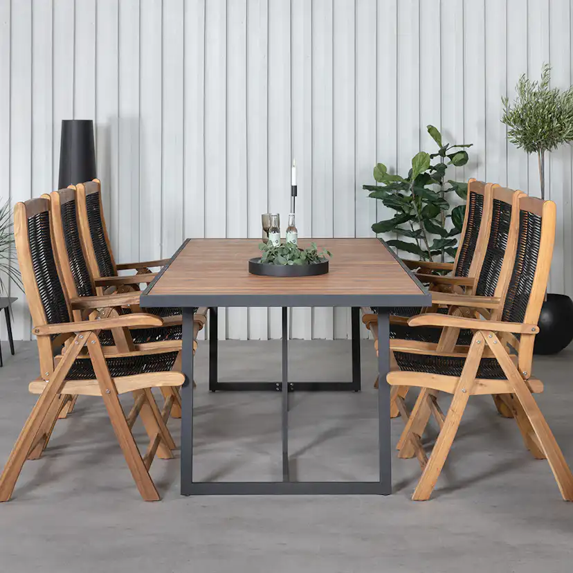 Matgrupp Venture Home King med 6 Peder Matstolar