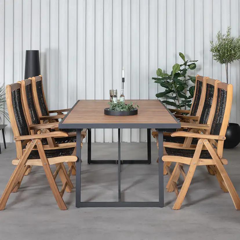 Matgrupp Venture Home King med 6 Peder Matstolar