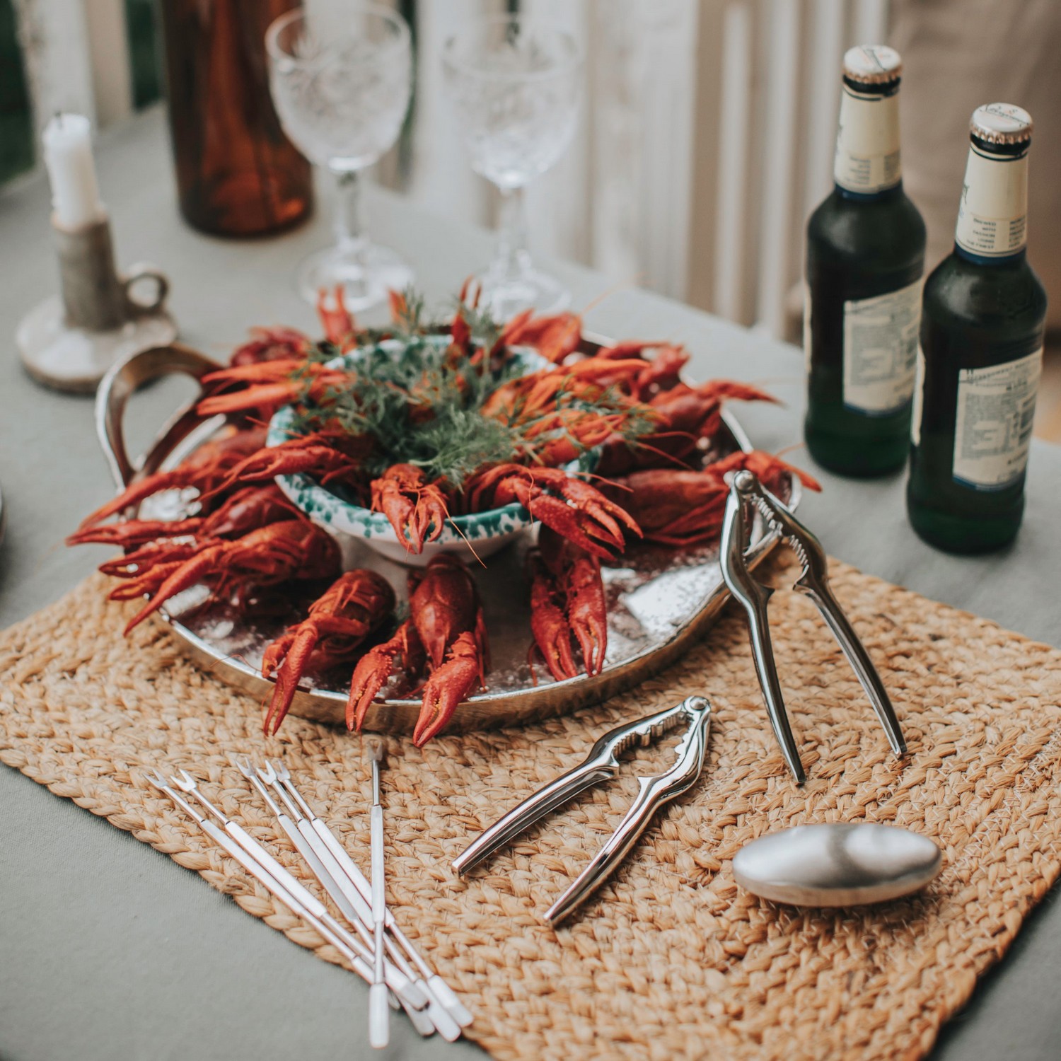 Bestickset Dorre Skagen Skaldjursset 9 Delar