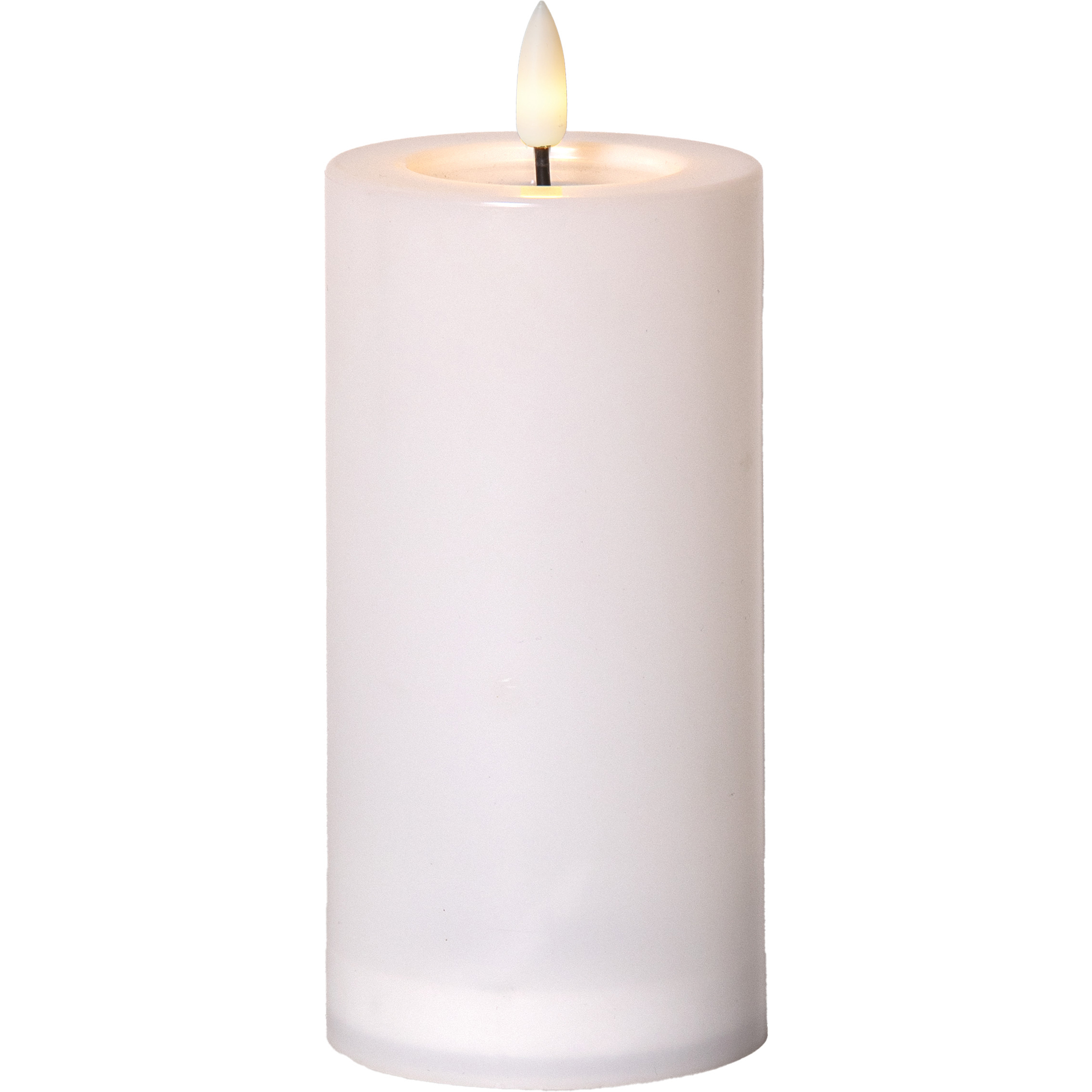 Solcellsljus Flamme Saul Vit 7,5x17,5 cm ww Höjd: 175 Mm