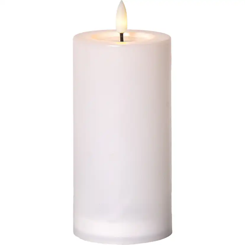 Solcellsljus Flamme Saul Vit 7,5x17,5 cm ww Höjd: 175 Mm