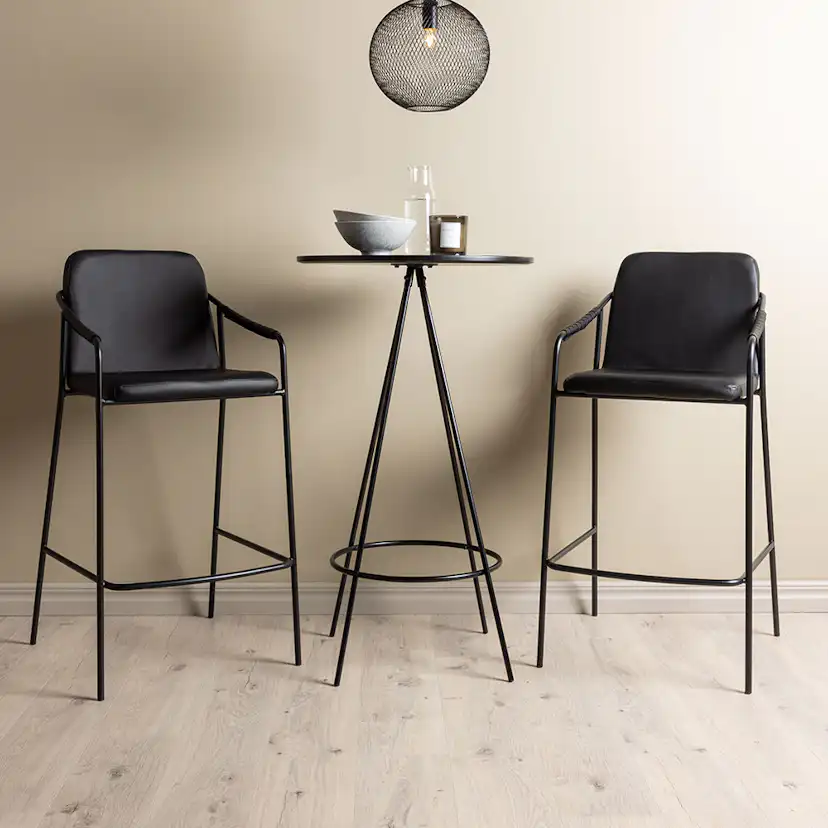Matgrupp Venture Home Bistro Ø60 cm med 2 st Tvist stolar