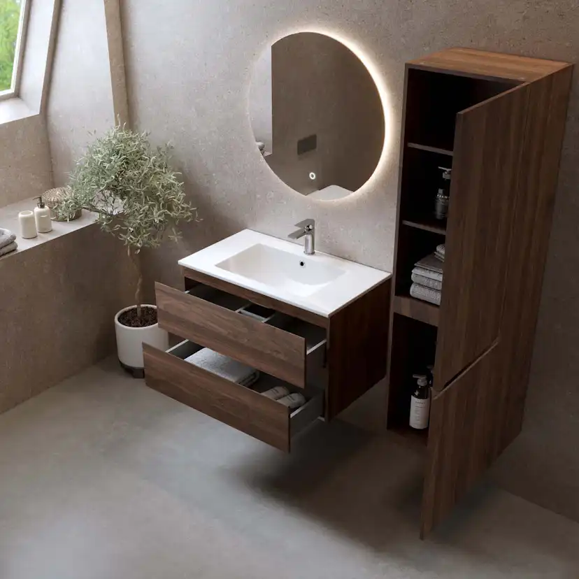Tvättställsskåp Bathlife Eufori Valnöt