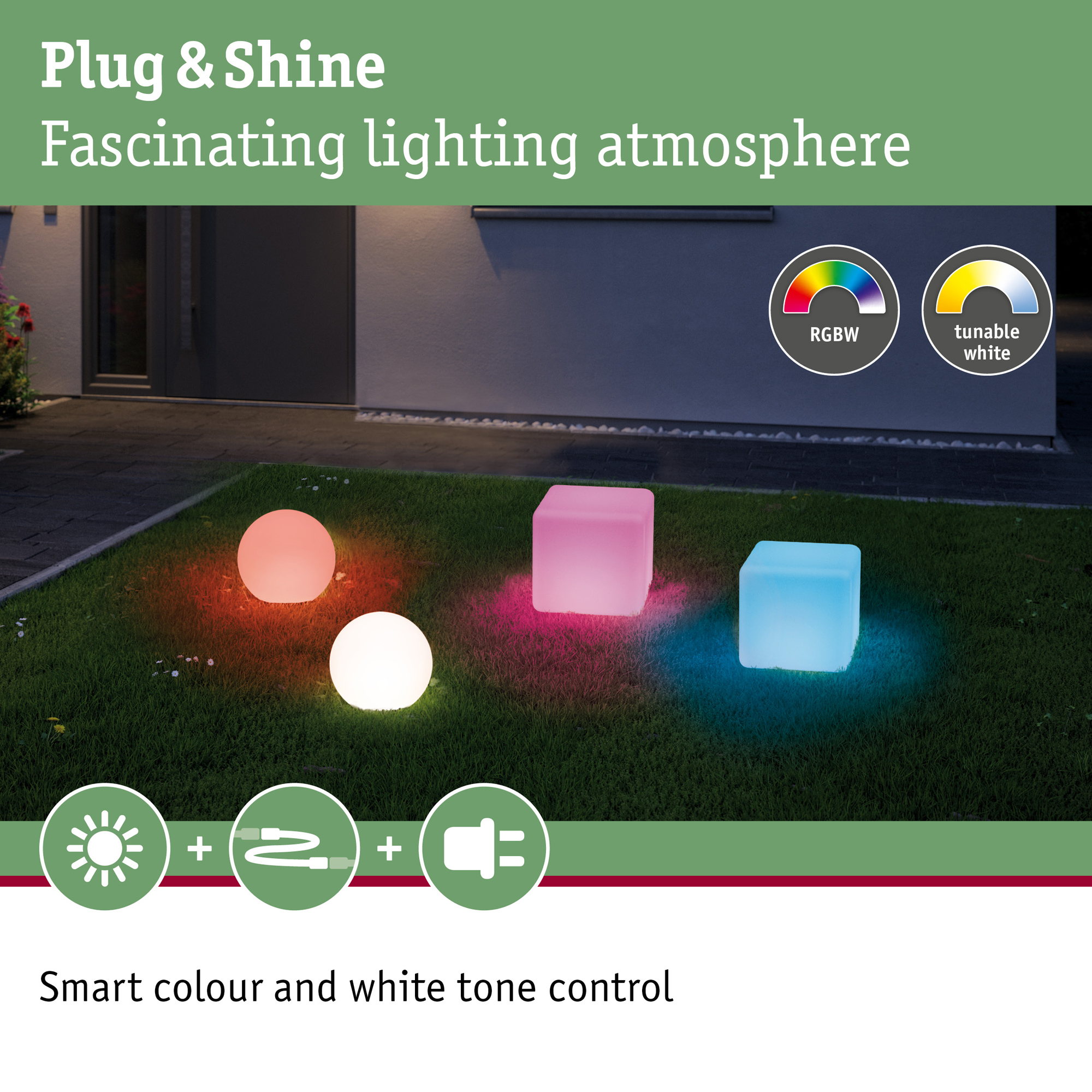 Dekorationsljus LED Paulmann Globe Plug & Shine Smart Home Zigbee 3.0 IP65 24V