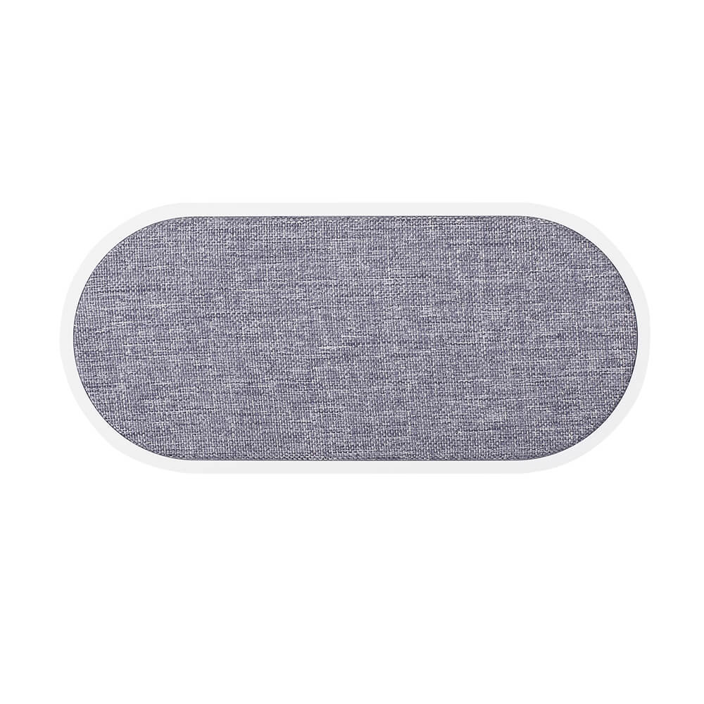 Trådlös Gear Dual Qi Laddare Usb-C Anslutning 2X10W Vit Med Grå Textil