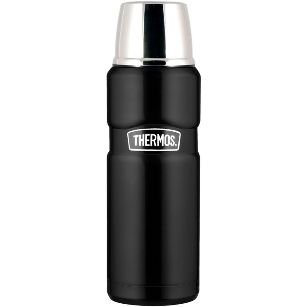 Termos Thermos King Stål 1,2 L Mattsvart med Skruvkork