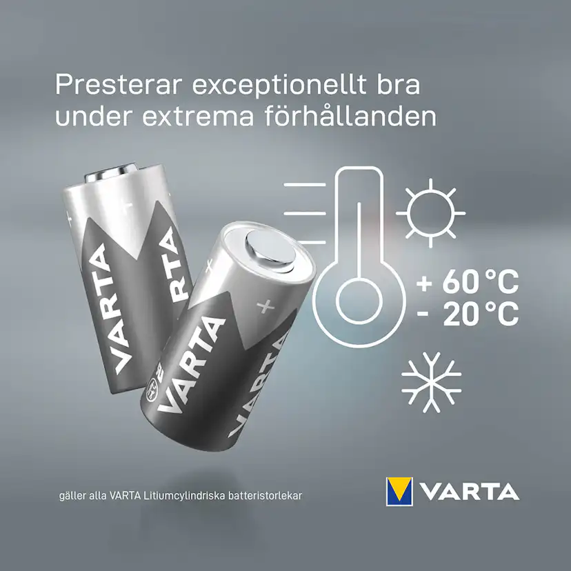 Batteri VARTA Litium CR123A 2-Pack