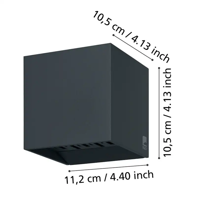 Vägglampa Utebelysning Eglo Calpino 2