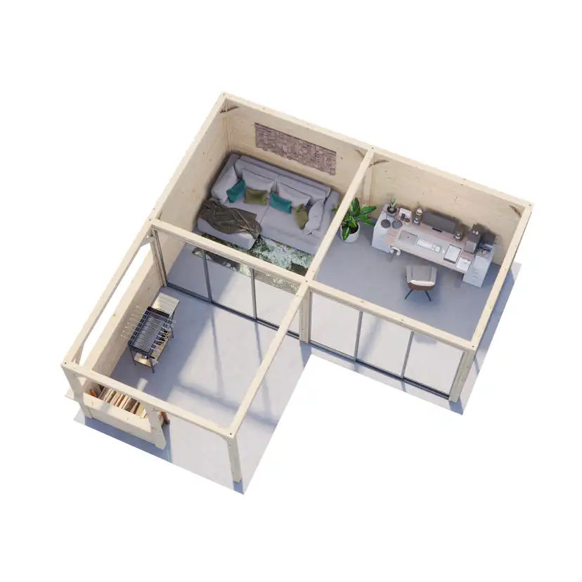 Uterum Palmako Lenna 24,9 m2 Set 423 Slide