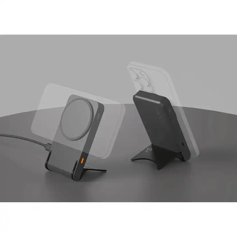 Powerbank GP Batteries Magnetic Safe 2-In-1 Trådlös 5000mAh med Stativ