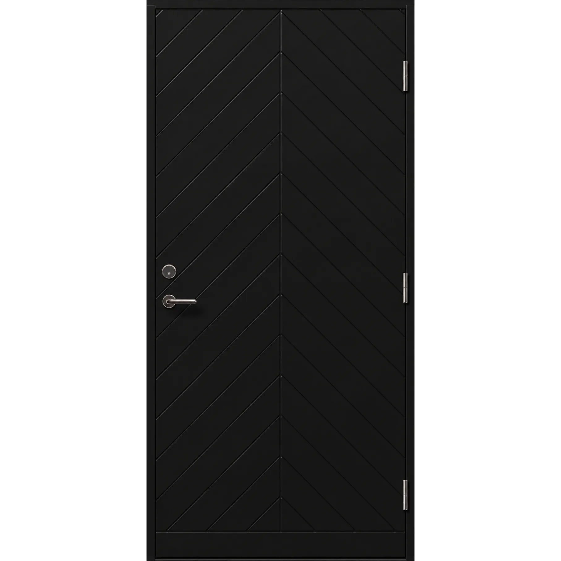 Ytterdörr Skandinaviska Dörrar Tradition tät Bjuv: 9x20, S-9000-N, Svart
