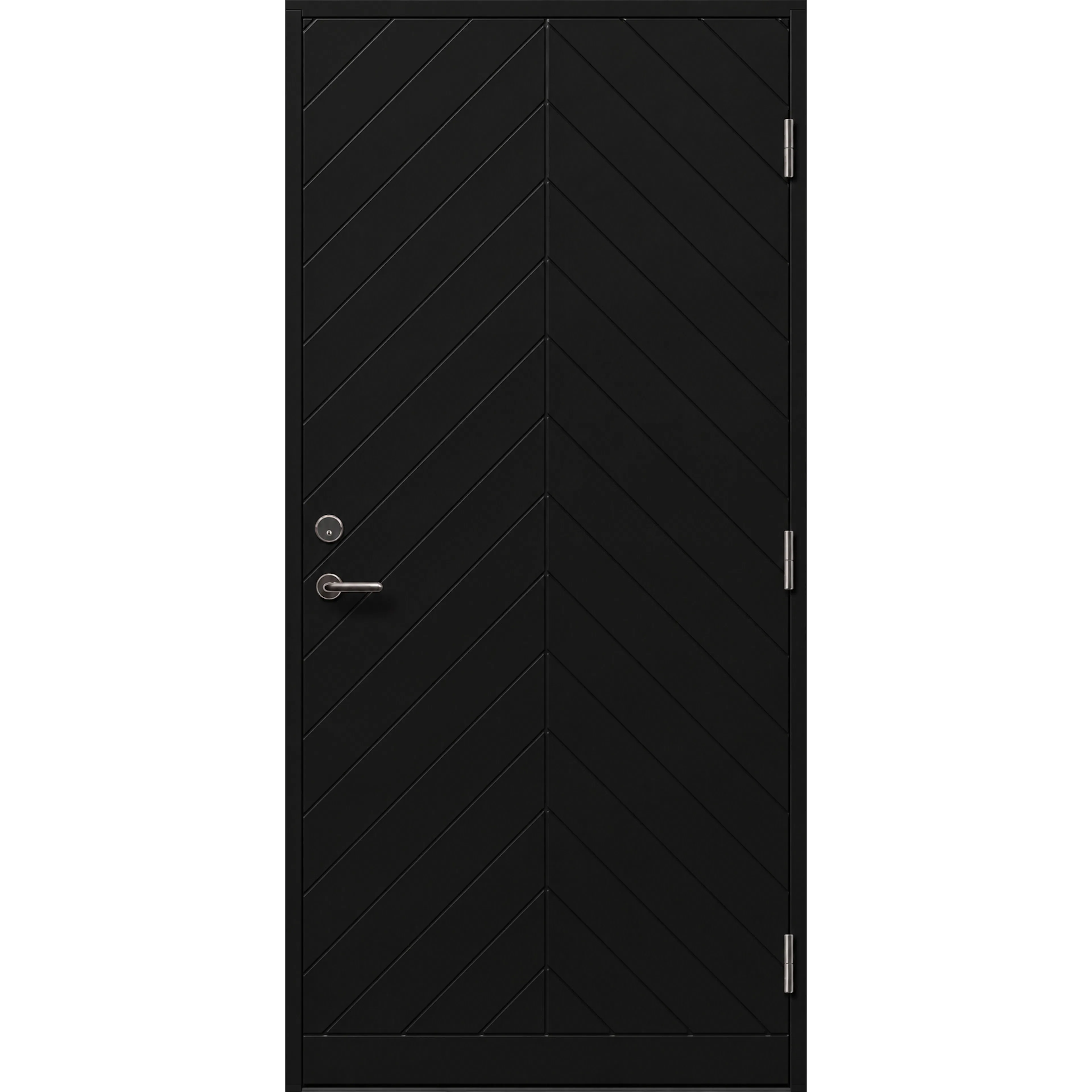 Ytterdörr Skandinaviska Dörrar Tradition tät Bjuv: 9x20, S-9000-N, Svart