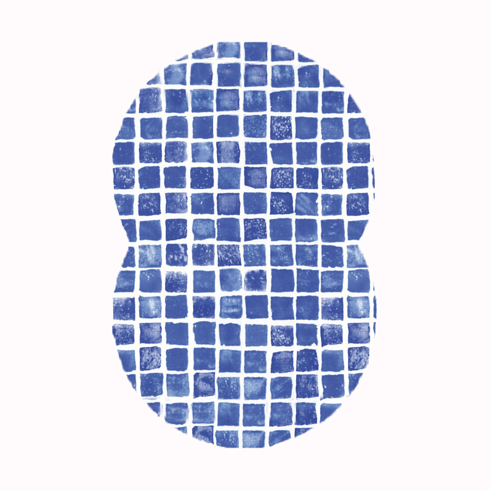 Åttaformad Poolliner Planet Pool Mönstrad Djup 150 cm