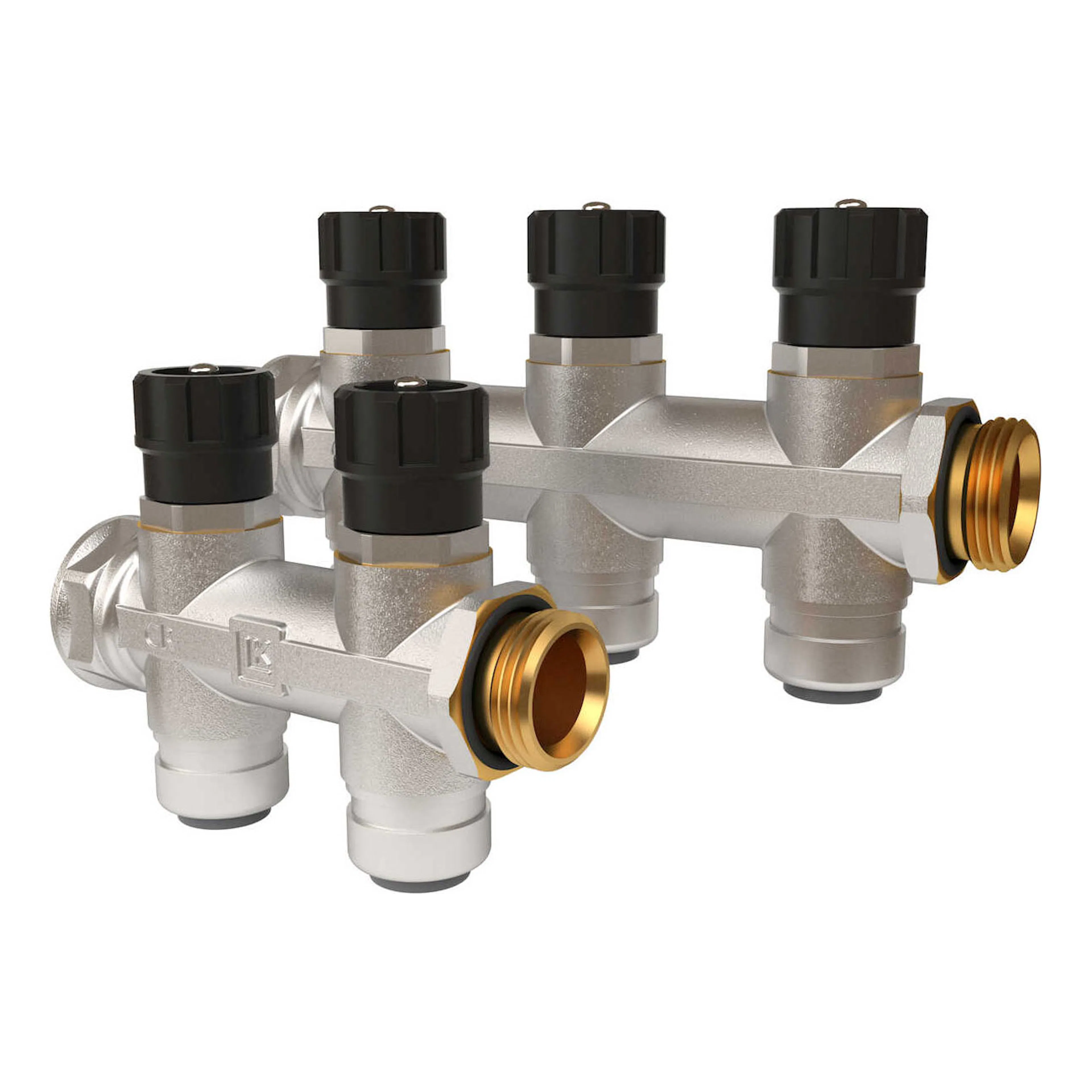 UNI PUSHFIT FÖRDELARE PUSH AVST 2-AX16 1 x G20 / 2 x 16x2,0 mm