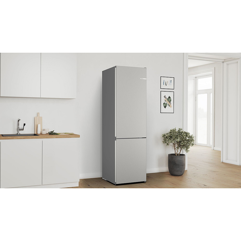 Fristående Kyl & Frys Bosch Serie 4 KGN392I1F Rostfri med Två Kylningssystem För Optimal Nedkylning