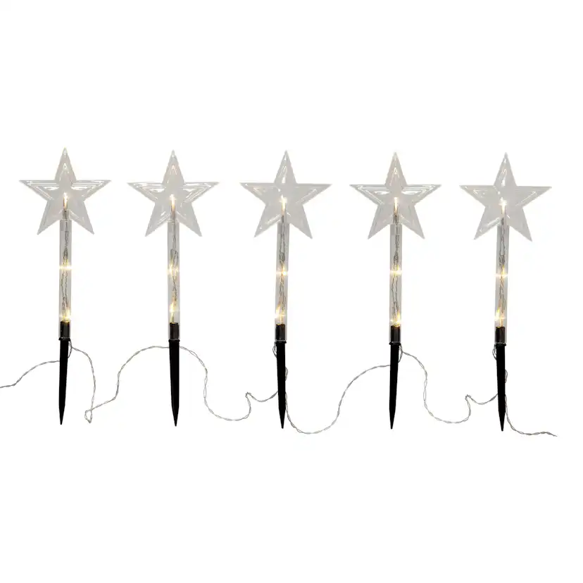 Utomhusdekoration Star Trading Wandy Star 5 st