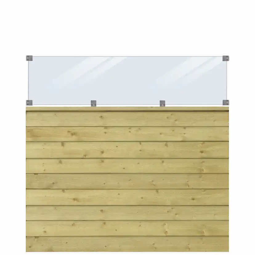 Profilstaket PLUS Klink Med Glas 174 x 163 cm