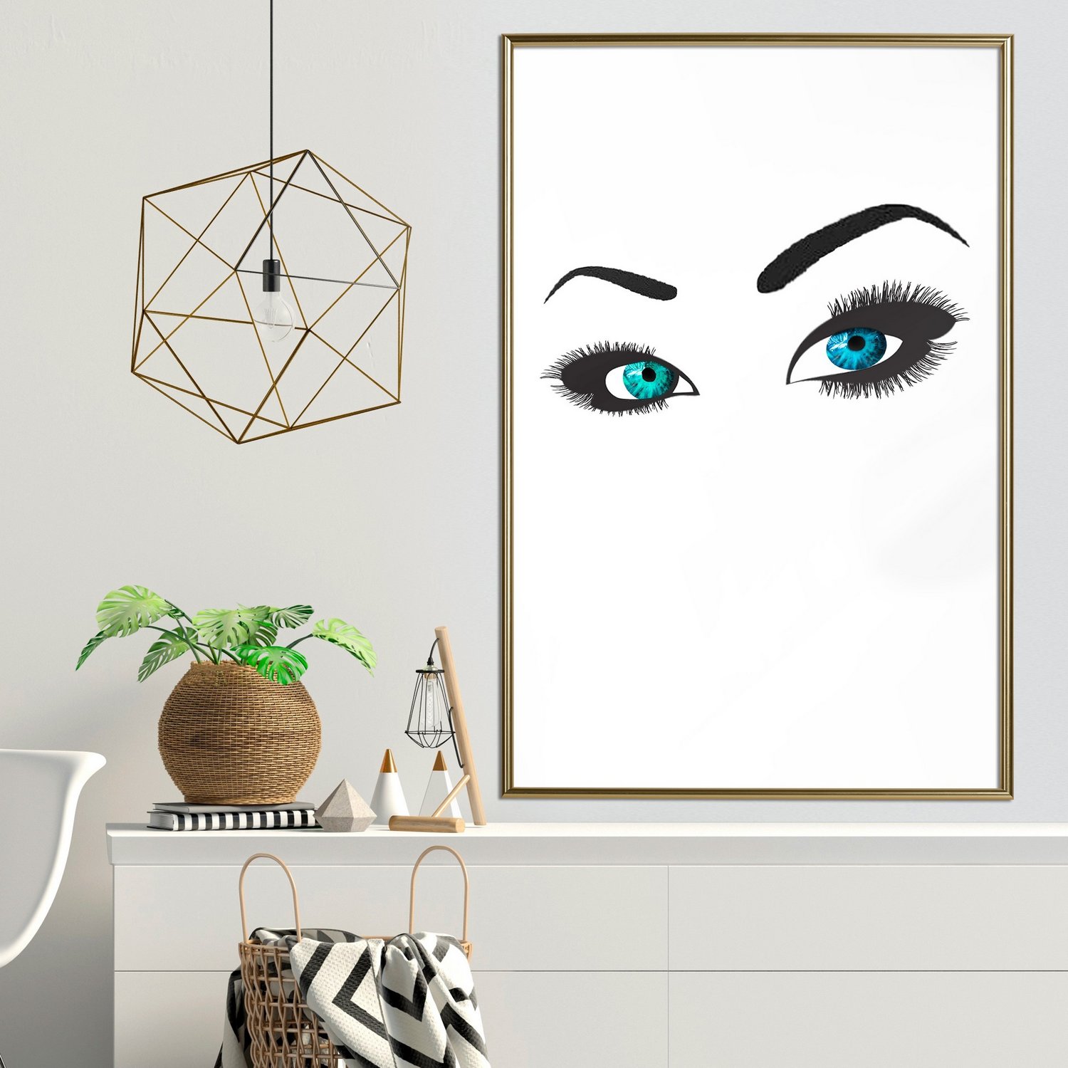 Poster Artgeist Affisch Two-Colored Eyes