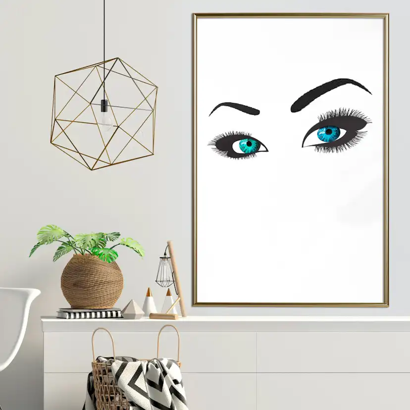Poster Artgeist Affisch Two-Colored Eyes