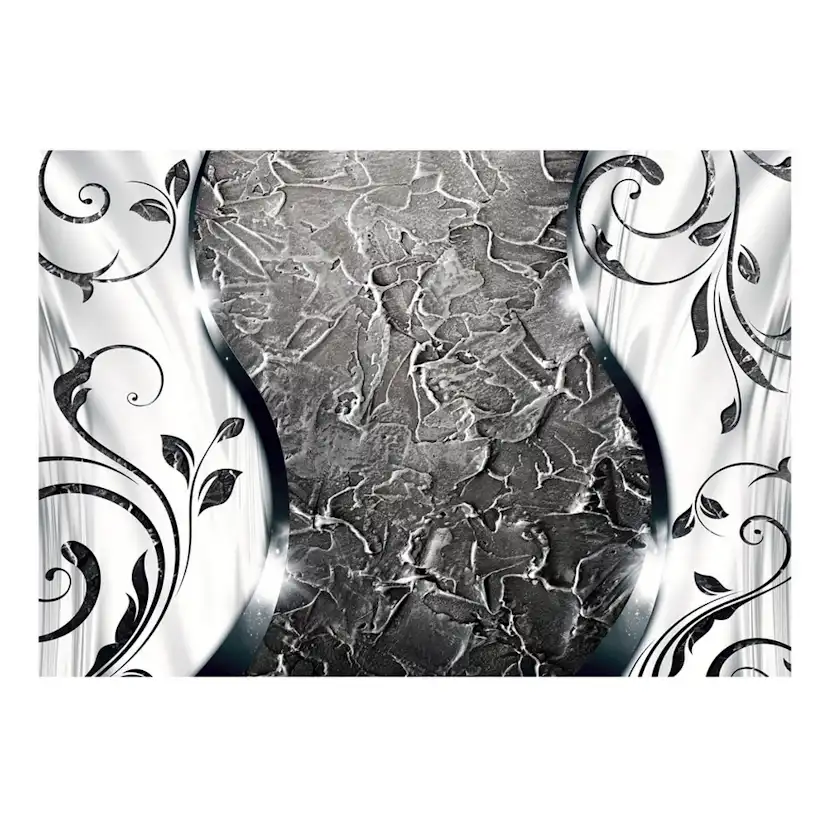 Fototapet Arkiio Självhäftande Silver Twigs