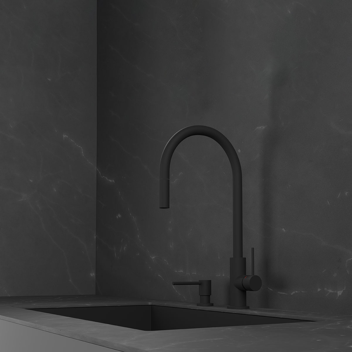 Köksblandare Scandtap Steel Accent med Utdragbar Pip