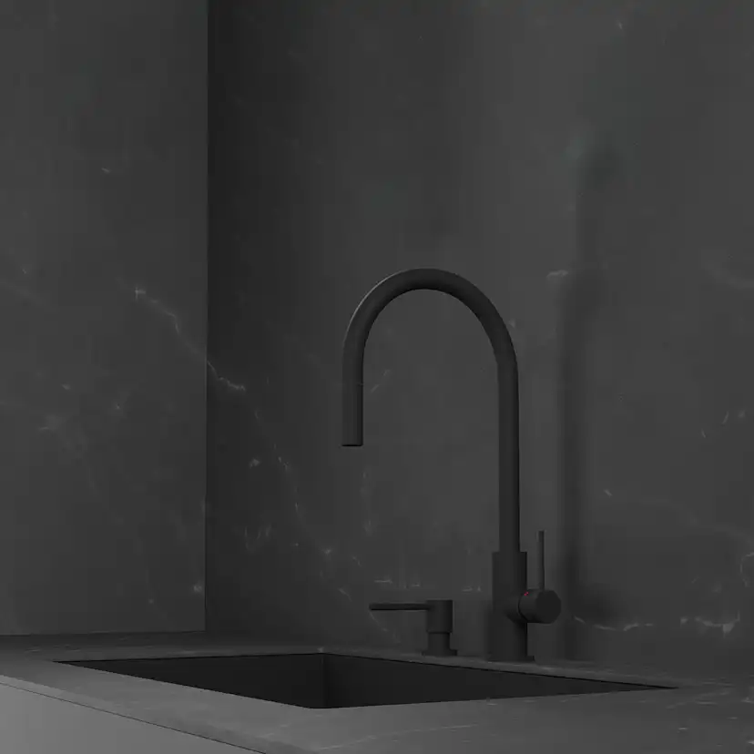 Köksblandare Scandtap Steel Accent med Utdragbar Pip