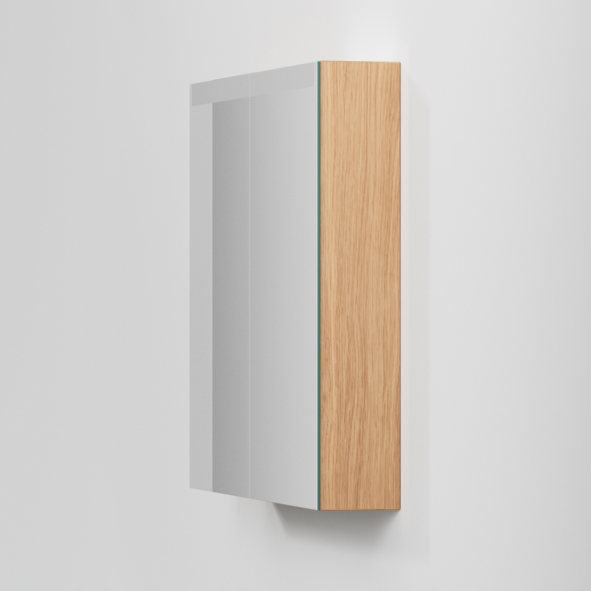 Spegelskåp STAGE 80,Natural Oak, 2 Luckor Bredd: 800 mm, Natural Oak, Dubbla luckor