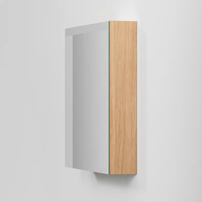 Spegelskåp STAGE 80,Natural Oak, 2 Luckor Bredd: 800 mm, Natural Oak, Dubbla luckor