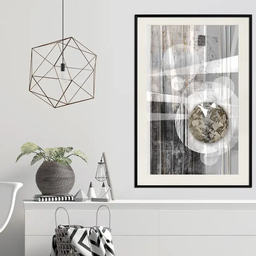 Poster Artgeist Affisch Silver Symmetry
